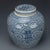 Chinoiserie Vintage Chinese Blue and White Porcelain Double Happiness Lidded Jar Scrolling Floral Chinoiserie Decor For Sale - Image 3 of 8