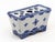 Early 20th Century Dutch Delft Style Blue & White Ceramic Flower Brick, France Early 20th C. For Sale - Image 5 of 9
