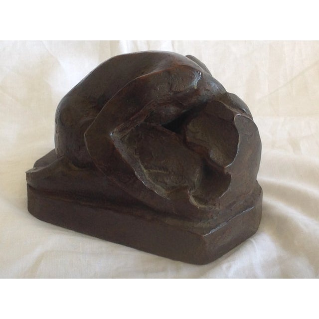 Metal Masson, Crouching Woman Sculpture, 2000s, Bronze For Sale - Image 7 of 8