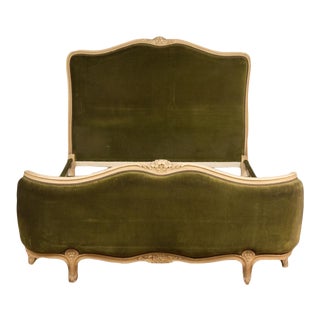 French Louis XV Style Full Painted Bedframe For Sale