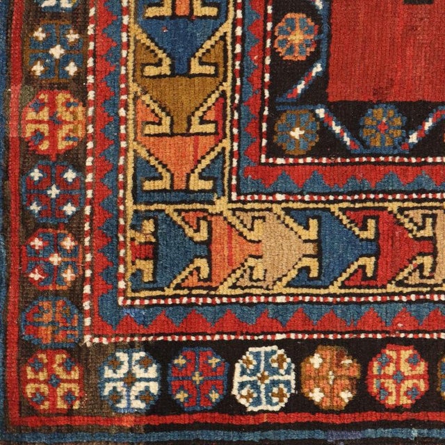 Textile Kazak Rug in Wool For Sale - Image 7 of 10