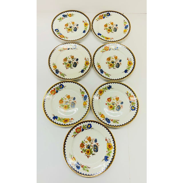 Vintage Haviland Limoges the Amiens Porcelain Floral Print Berry/Dessert Bowls - Set of 10 For Sale In Detroit - Image 6 of 13