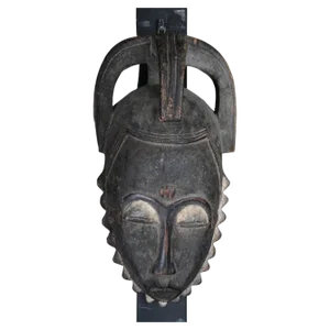 Antique Carved Wooden Face Mask