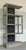 Stylish Modern Light Gray Wood Nicasia Etagere, black back support, showroom floor sample