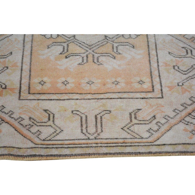 Turkish Vintage Turkish Anatolian Knotted Wool Rug, 2'7''x9' For Sale - Image 3 of 4