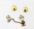 Contemporary Chanel Rare Vintage Gold Plated CC Cross Pins For Sale - Image 3 of 4