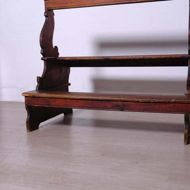 Antique 18th Century Wooden Kneeling Bench, Italy For Sale - Image 10 of 17