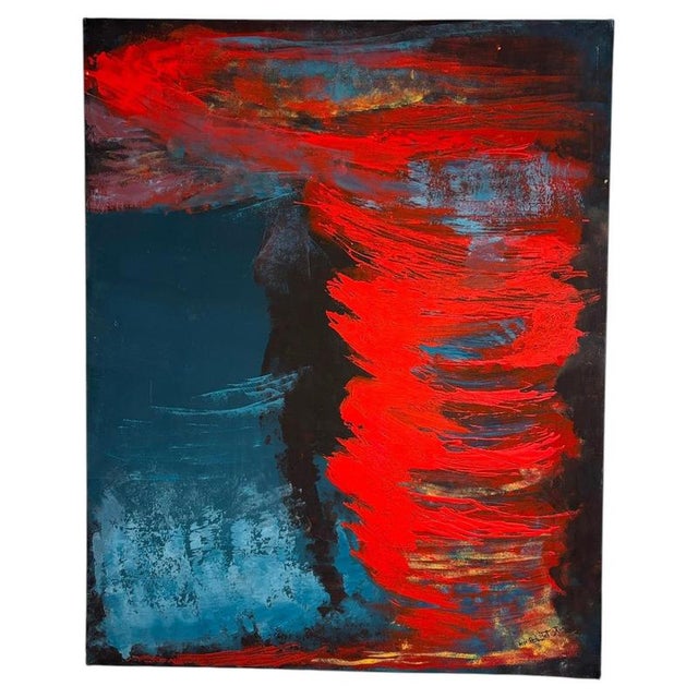1990s Isa Di Battista Gorini, Untitled Painting, 1990s, Canvas For Sale - Image 5 of 5