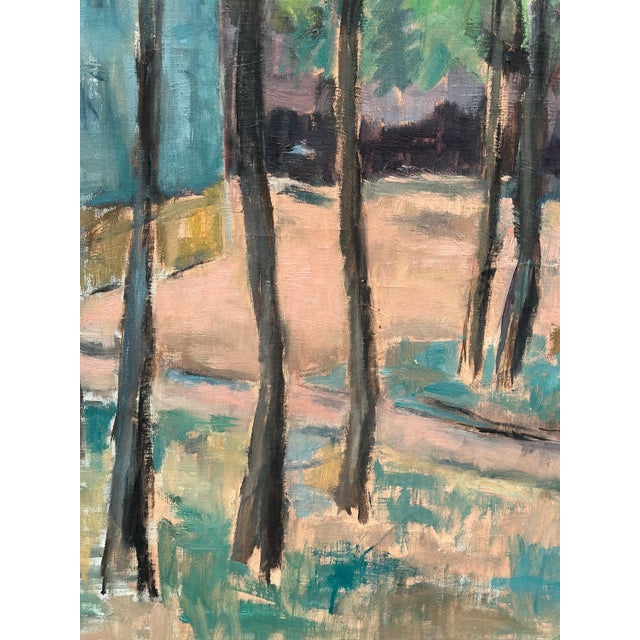 Ingeborg Strangell, Trees, 1950s, Oil on Canvas, Framed For Sale - Image 16 of 18