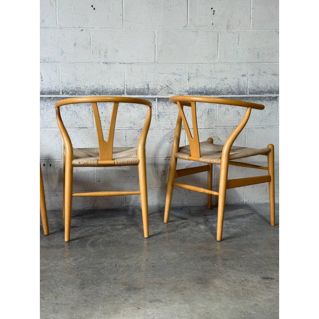 Carl Hansen & Søn Wegner Wishbone Dining Chairs Set of 6 Beech Danish Mid-Century Modern For Sale - Image 10 of 13