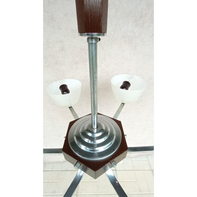 Art Deco Chandelier, 1940s For Sale - Image 14 of 18