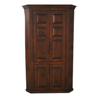 Stephen Von Hohen Pine Corner Cupboard Cabinet For Sale