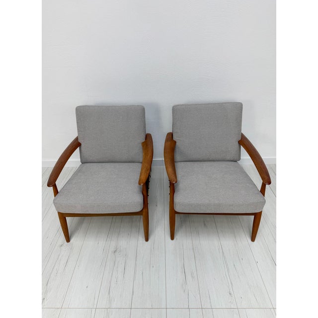 1960s Mid-Century Danish Teak Armchair, 1960s For Sale - Image 5 of 16