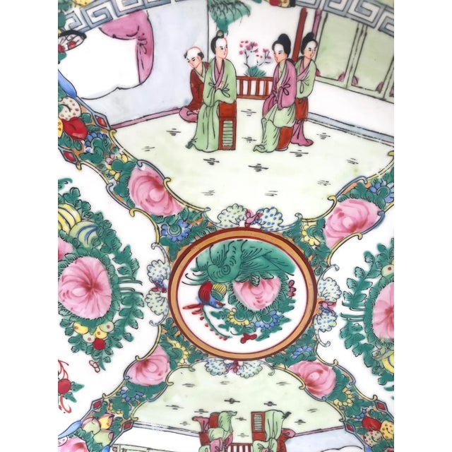 Japanese Vintage Japanese Porcelain Decorative Platter - Stamped For Sale - Image 3 of 8