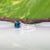 1ct Indicolite Tourmaline Ring With Earth-Mined Diamond Accents: Solid 14k Gold, Size 6.75 For Sale In Columbus - Image 6 of 9