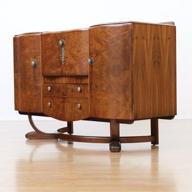 1950s Mid Century Cocktail Cabinet Credenza by Beautility Furniture For Sale - Image 5 of 10
