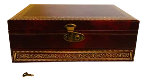 Vintage Mele Jewelry Chest With Original Key and Tag