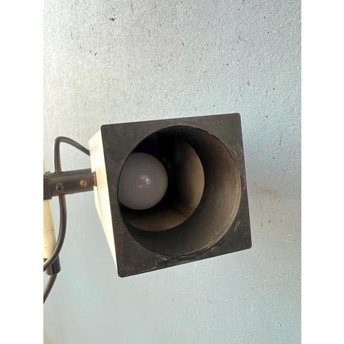 Vintage Beige Downrod Ceiling Lamp from Philips For Sale - Image 9 of 13