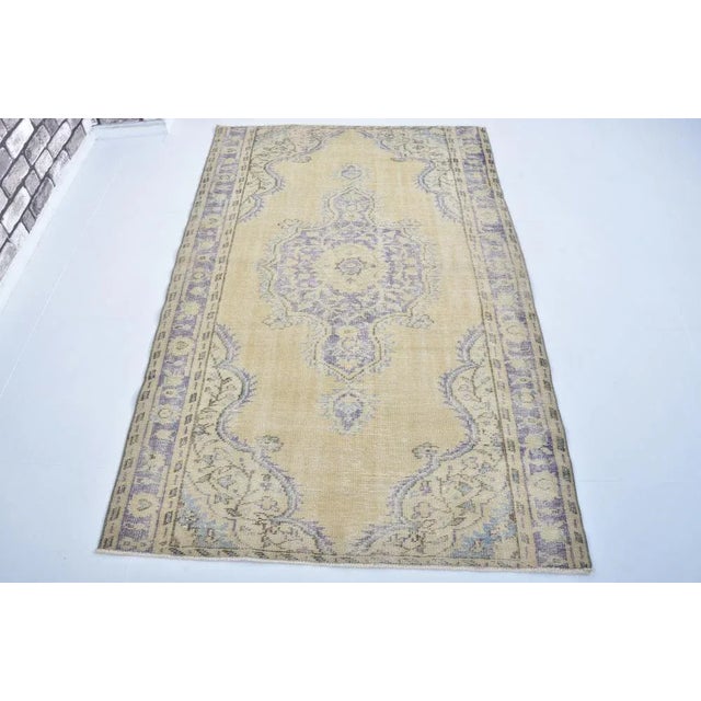 Handmade Wool Oushak Rug, 1960s For Sale - Image 11 of 11