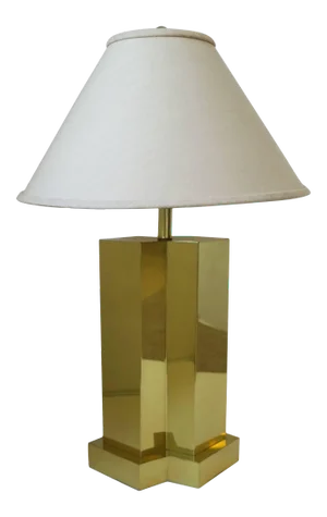 Modern Brass Desk or Table Lamp, Circa 1970s