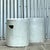 Boho Chic Vintage Boho Glazed Ceramic Low Stools - a Pair For Sale - Image 3 of 10