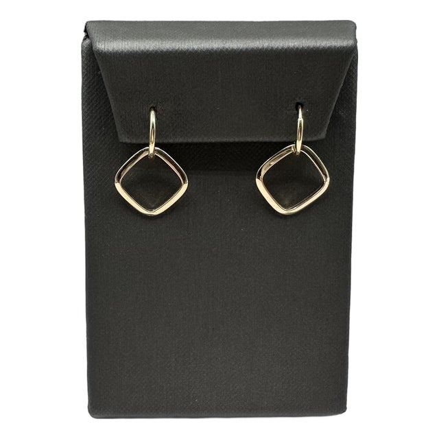 14kt Yellow Gold Huggie Earrings With Removable Dangle - 11.8mm, 1.4g, New For Sale