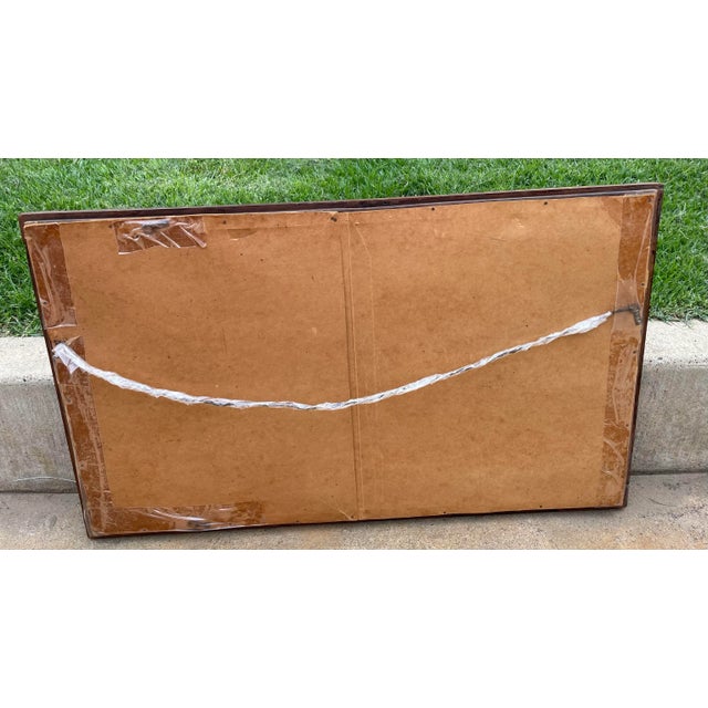 Vintage Carved Wooden Frame Wall Mirror For Sale - Image 10 of 11