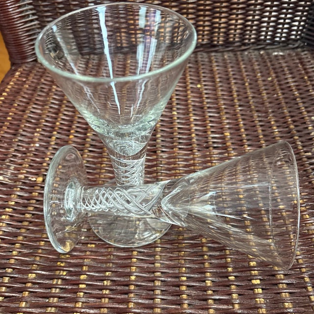 Stuart Crystal in the Ariel pattern which features the air stem which is a take on Georgian glass. 18th Century glassware...