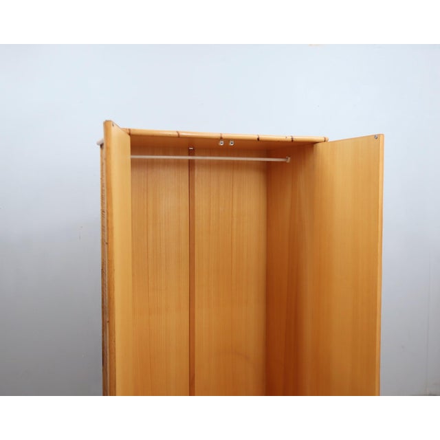 Wood Vintage Bamboo & Rattan Freestanding Wardrobe from Dal Vera, 1970s For Sale - Image 7 of 18