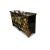 2010s Shanxi Black Lacquer Hand Painted Elm Buffet Table For Sale - Image 5 of 6