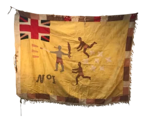 20th Century Asafo Flag Cloth Appliqué, Ghana