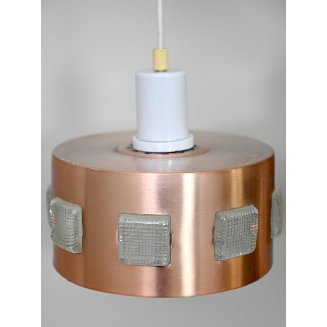 Scandinavian Metal Pendant Lamps, 1960s, Set of 2 For Sale - Image 9 of 15