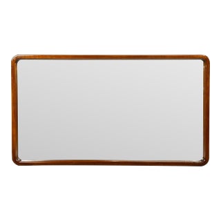Edmond J. Spence, Large Wall Mirror, Walnut, Sweden, 1950s For Sale
