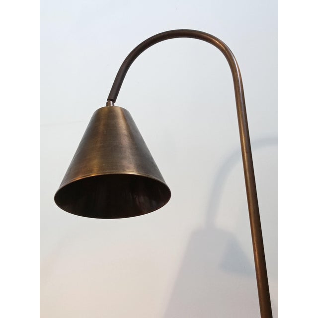 1960s Brass Floor Lamp by Jacques Adnet for Valenti, 1960s For Sale - Image 5 of 12