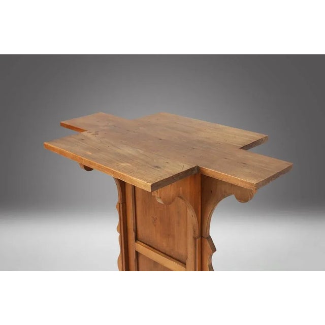 Wood French Wooden Church Console, 1900s For Sale - Image 7 of 11