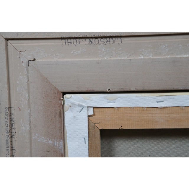 French Neoclassical Cupid & Venus Oil Painting After Guillaume Seignac 29" For Sale - Image 10 of 10