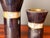 Burnt Umber 1980s Pair of Tessellated Horn and Brass Candle Holders For Sale - Image 8 of 12