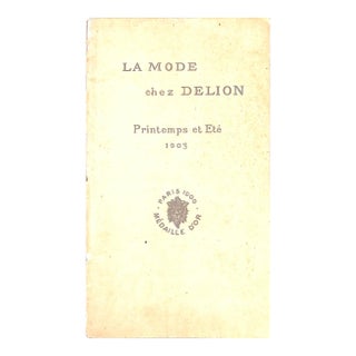 "La Mode Chez Delion: Printemps Et Ete" 1903 For Sale
