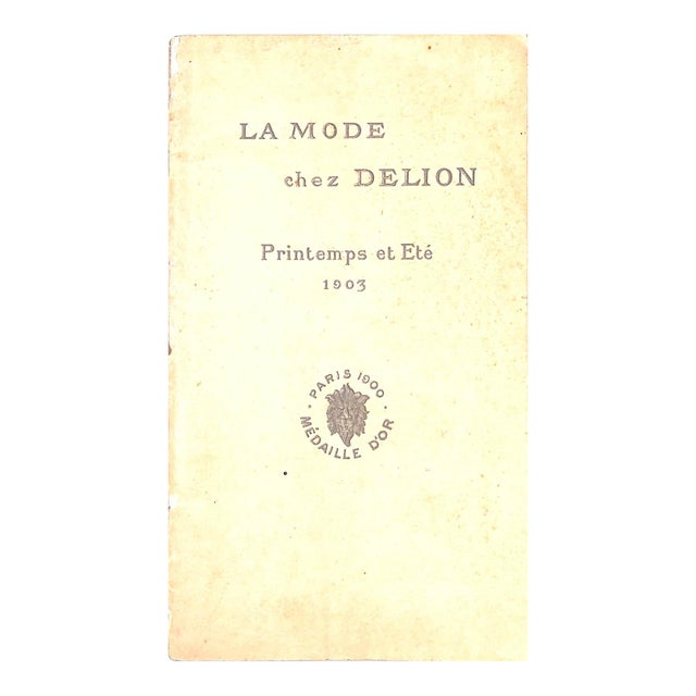 "La Mode Chez Delion: Printemps Et Ete" 1903 For Sale