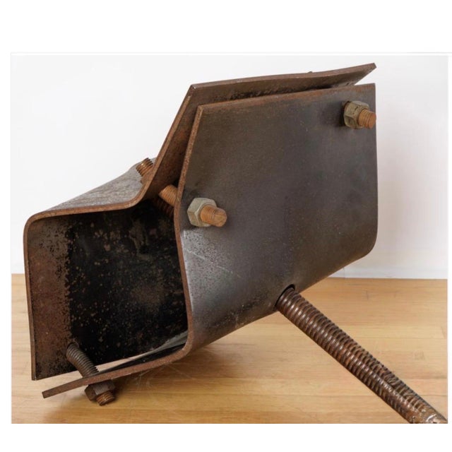Postmodern Oleg Sohanievich, Corten Steel Sculpture Oleg Sohanievich Non Conformist Avant Garde Ukrainian, 1982 For Sale - Image 3 of 6