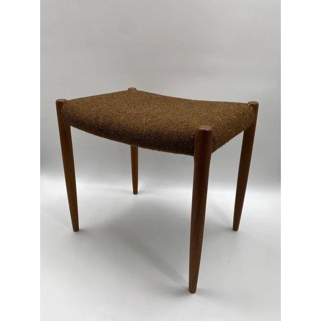Mid-Century Modern Mid-Century Design Teak Stool by Niels Møller for J.L. Møller Møbelfabrik, Denmark, 1960s For Sale - Image 3 of 13