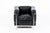 1980s Set of Four Cassina Lc2 Black Leather Petit Lounge Chairs by Le Corbusier For Sale - Image 5 of 18