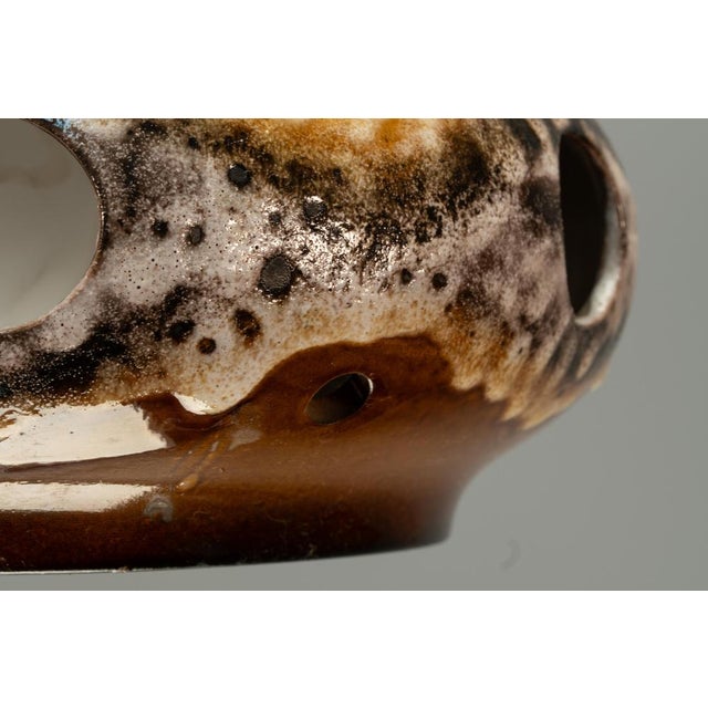 1970s German Mid-Century Modern Fat Lava Ceramic Pendant Light, 1970s For Sale - Image 5 of 18