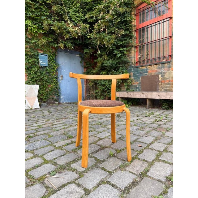 Armchair Series 8000 in Brown and Upholstered Beech by Thygesen & Sørensen for Magnus Olesen For Sale - Image 3 of 11