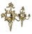 Late 20th Century Pair of Vintage Cast Brass Lovebird Wall Candle Sconces – Hollywood Regency / French Country For Sale - Image 5 of 15