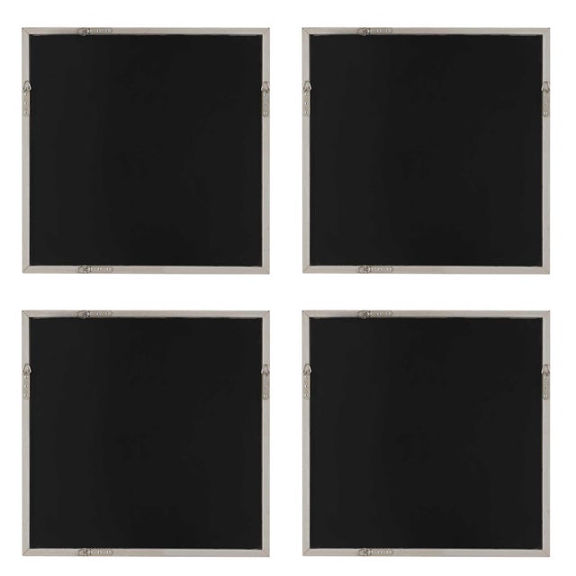 Textile Studying Sepia Hand Painted Canvases Set/4 For Sale - Image 7 of 7