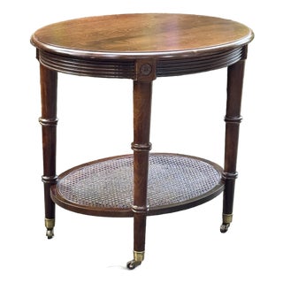 Ethan Allen British Classics Freeport Oval End Table For Sale