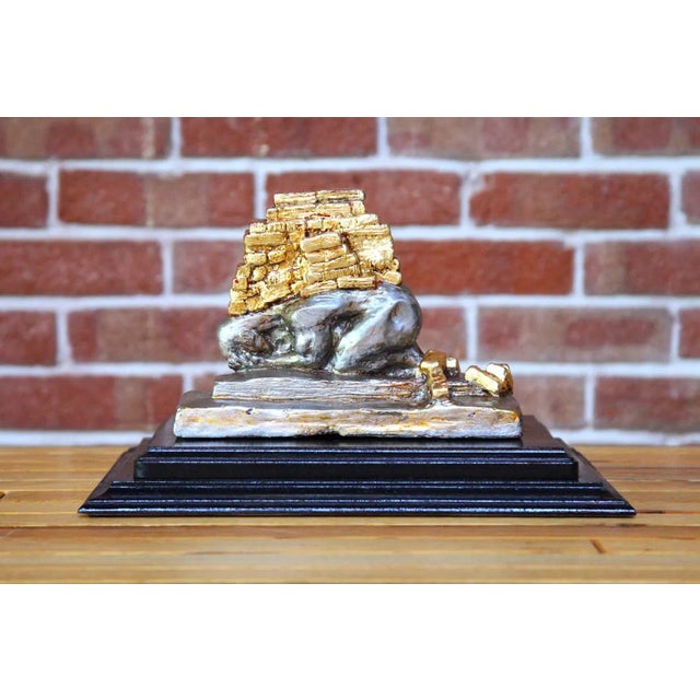 Figurative Figurative Conceptual Sculpture, "Weighed Down by Public Opinion No. 2" For Sale - Image 3 of 4