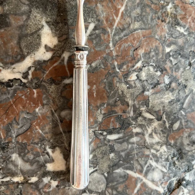 Oyster Fork in Silver and Filled Silver by Philippe Berthier For Sale - Image 5 of 8