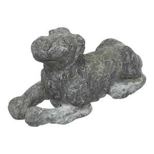 Small Early Georgian Lead Hound Dog Sculpture – c.1760 Architectural Garden Ornament in the Manner of John Cheere